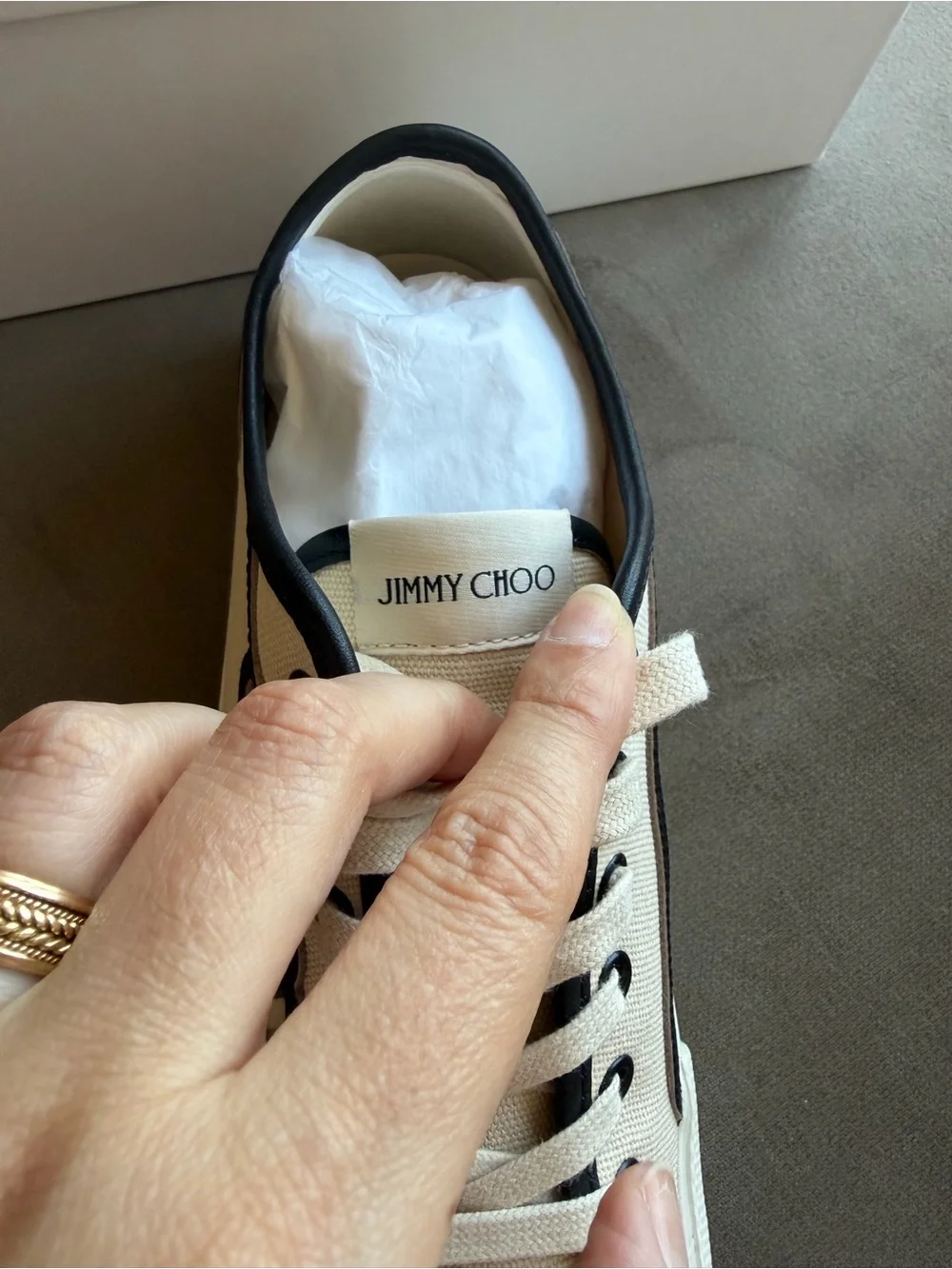 Jimmy Choo Fenix lace-up fastening sneakers